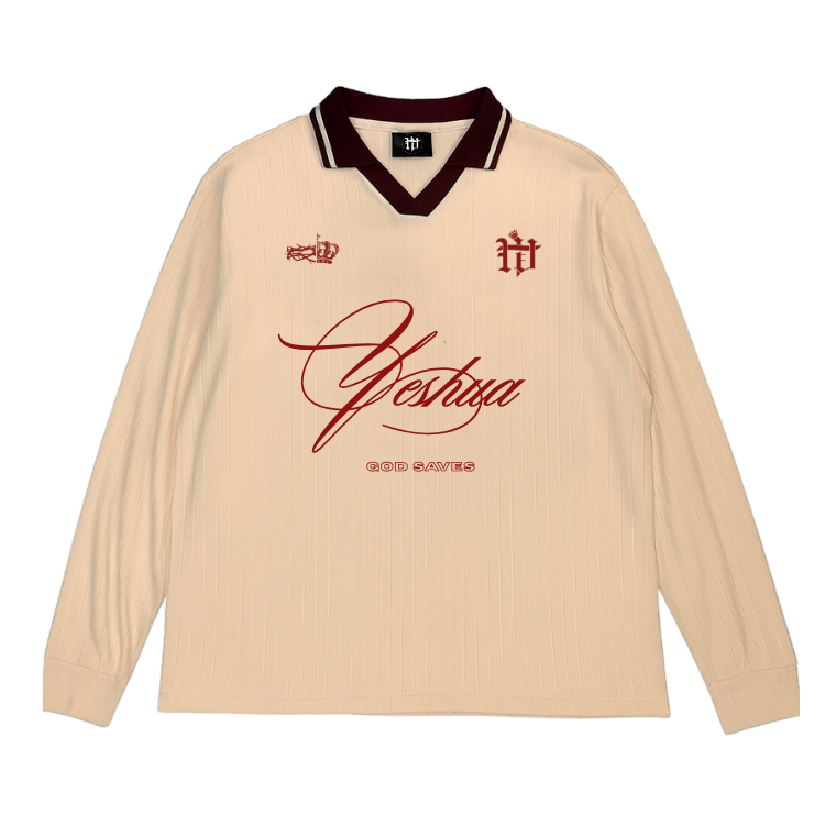 Long-Sleeve Yeshua Johnny-Collar polo