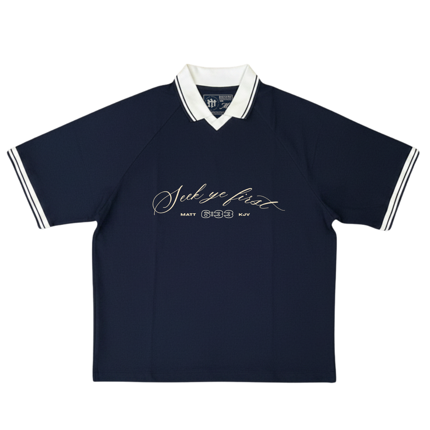.Seek Ye First | Johnny collar polo | oversized