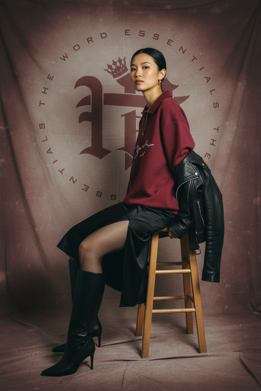 You are Loved | Heavyweight Johnny collar sweatshirt