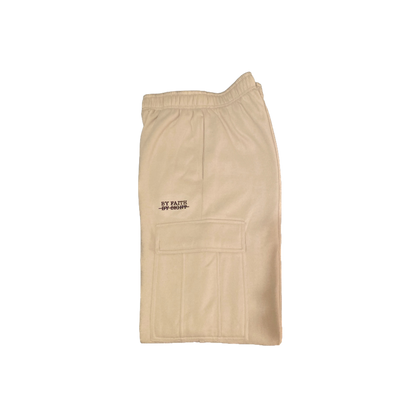 By Faith Wide-leg Cargo Sweatpants