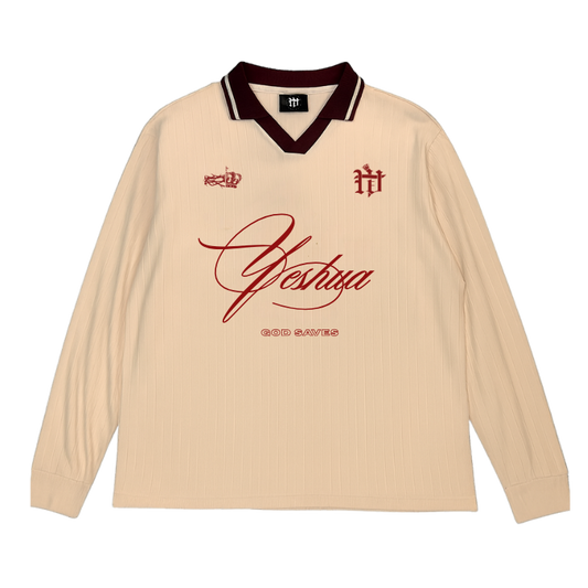 Long-Sleeve Yeshua Johnny-Collar polo
