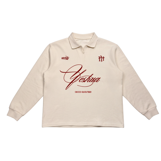 Yeshua Quarter Zip Long Sleeve polo