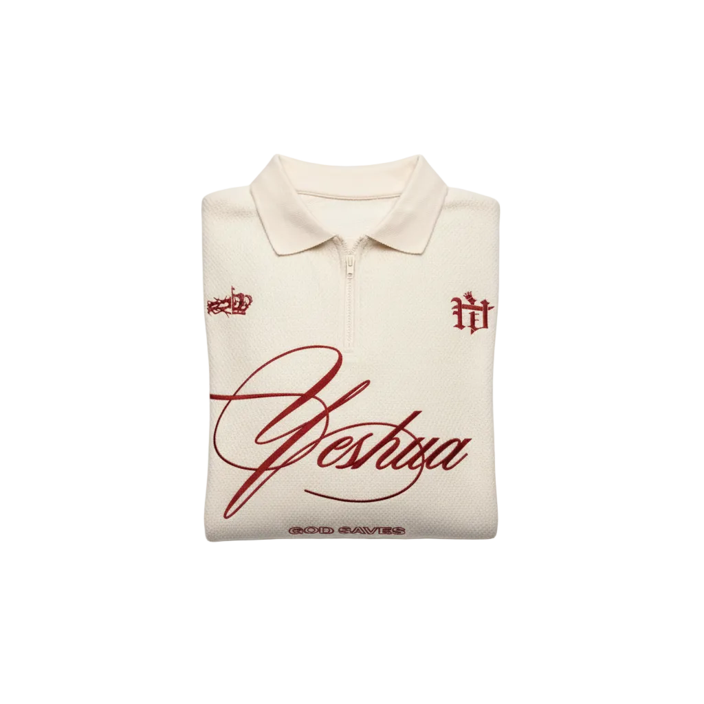 Yeshua Quarter Zip Long Sleeve polo