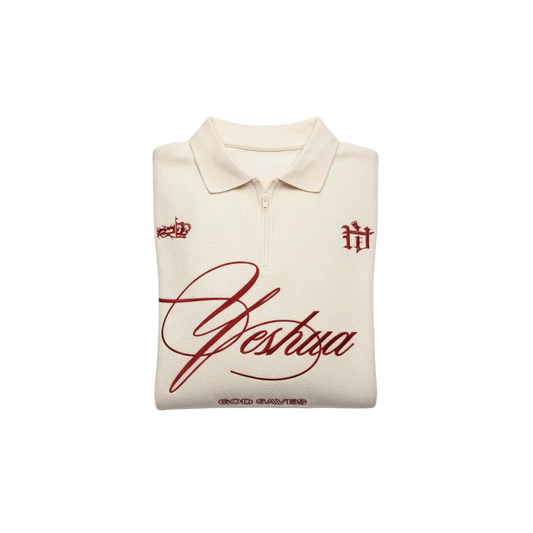 Yeshua Quarter Zip Long Sleeve polo
